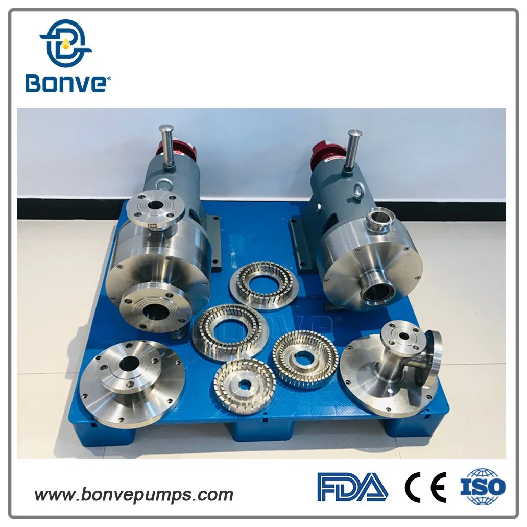 De alto cizallamiento en línea emulsionar homogeneizador mezclador para alimentos y la solución química CE aprobada