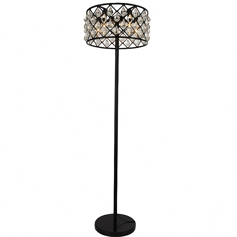 Modern Matt Black Clear Crystal Balls Pendant Lamp with UL/CE/RoHS Certificate