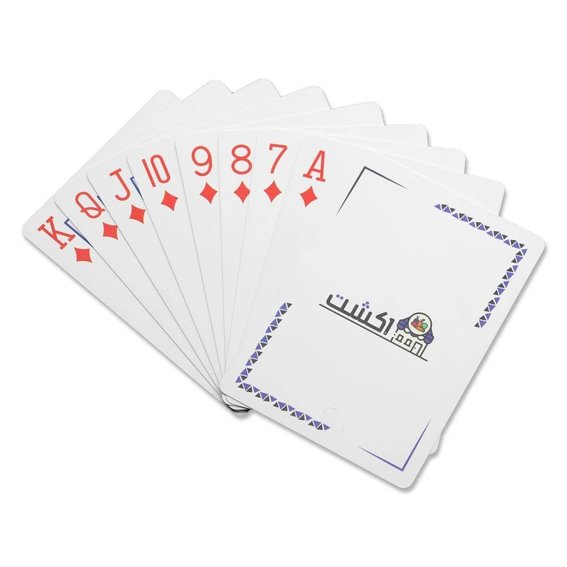 Custom Logo Sublimation Printed Advertising Promotional Gift Plastic Raw Materials Playing Card