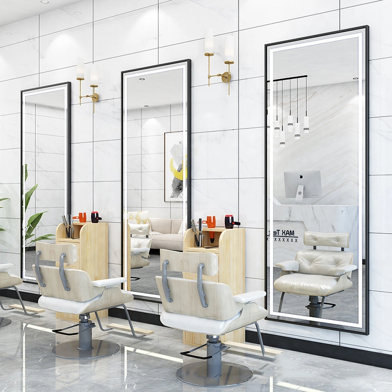 European Standard Factory Großhandel/Lieferant Aluminium Gerahmt Moderne Beauty Salon Möbel LED Badezimmer Wandspiegel. Glasdekoration Ankleideboden