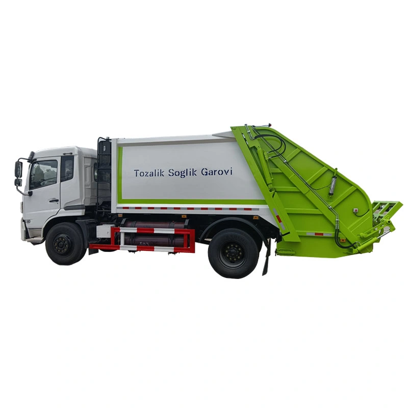 Garbage Compressor Swing Arm Press Garbage Collection Vehicle Waste Transporter Garbage Truck 4m3 6m3 12m3