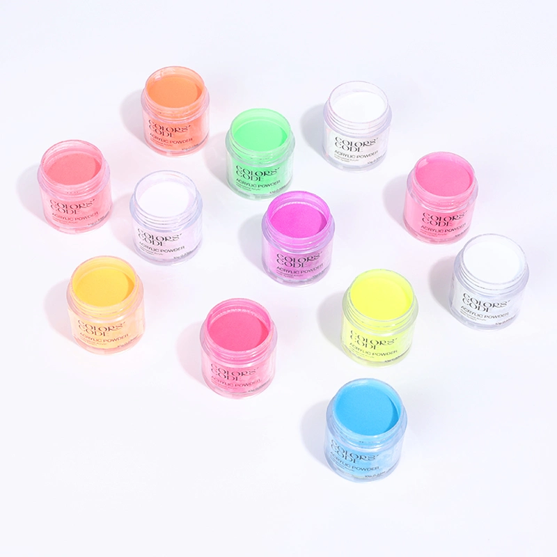 Factory Private Label Custom Glow in Dark DIP Powder Nails Acrylic Powder for Nail Art