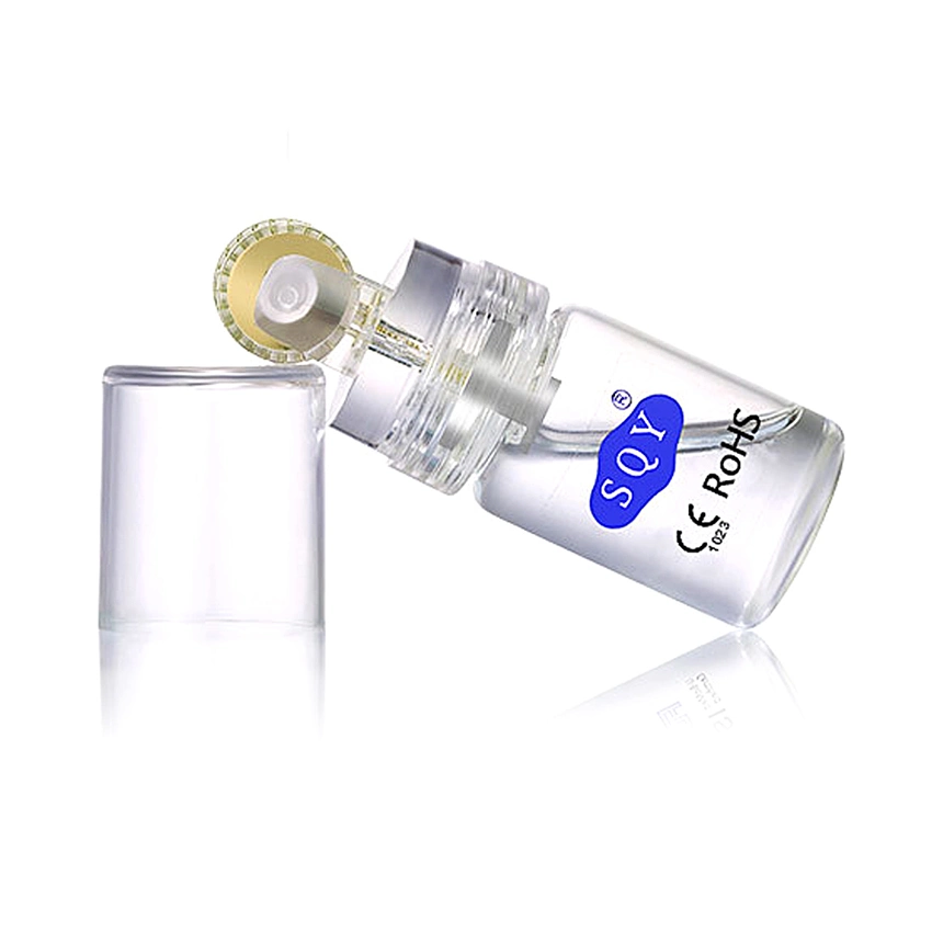 Anti-Aging Glass Bottle 20 Needles Gold Titanium Microneedle Derma Roller