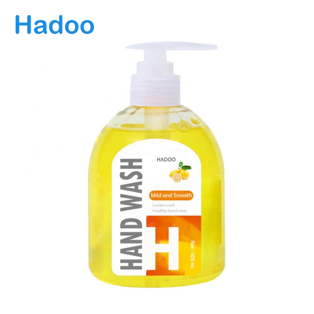 Hot Sale 500ml Lemon Aloe Moisturizing Hand Washing Liquid Soap