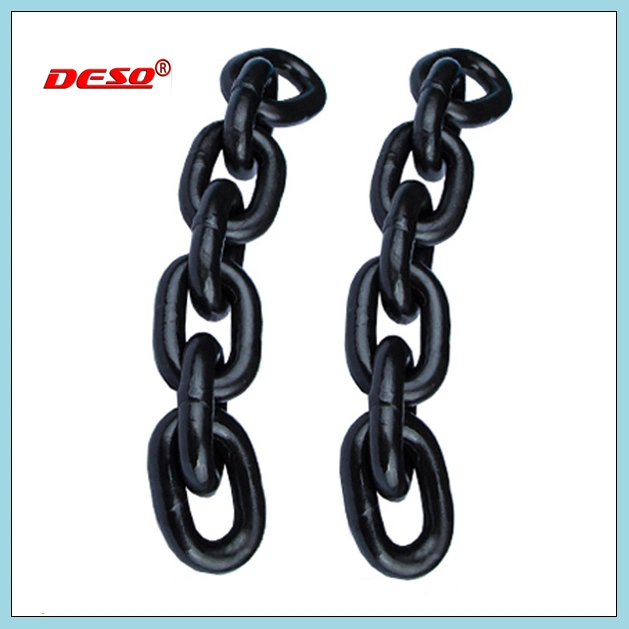 Marine Hardware 3-72mm Carburized G80 Black Steel Load Chain for Lifting