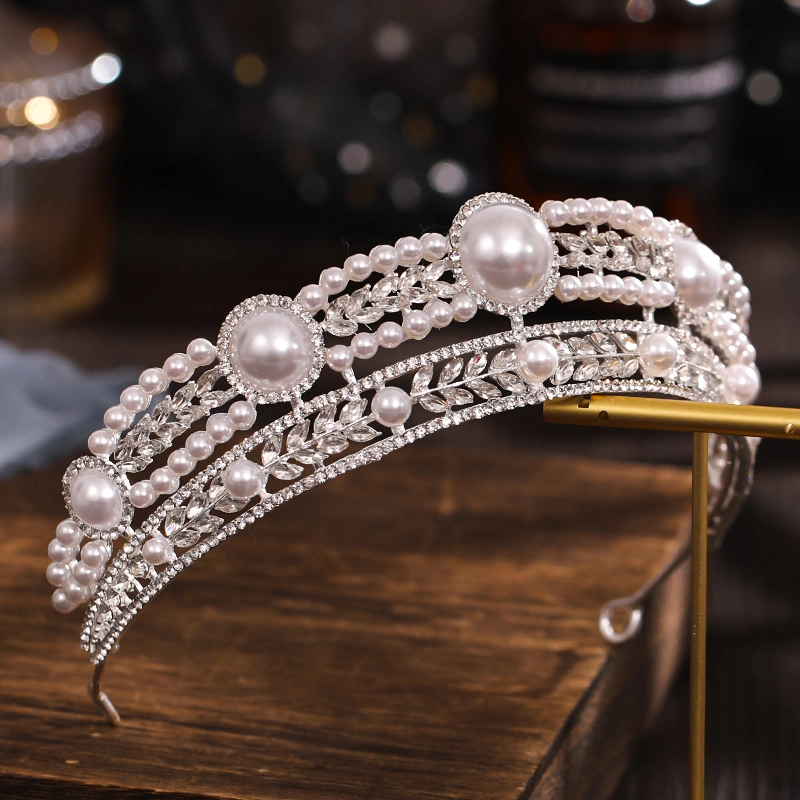 Crystal Vintage Royal Queen King Tiaras und Kronen Männer/Frauen Pageant Prom Diadem Haarschmuck Hochzeit Haarschmuck Accessoires