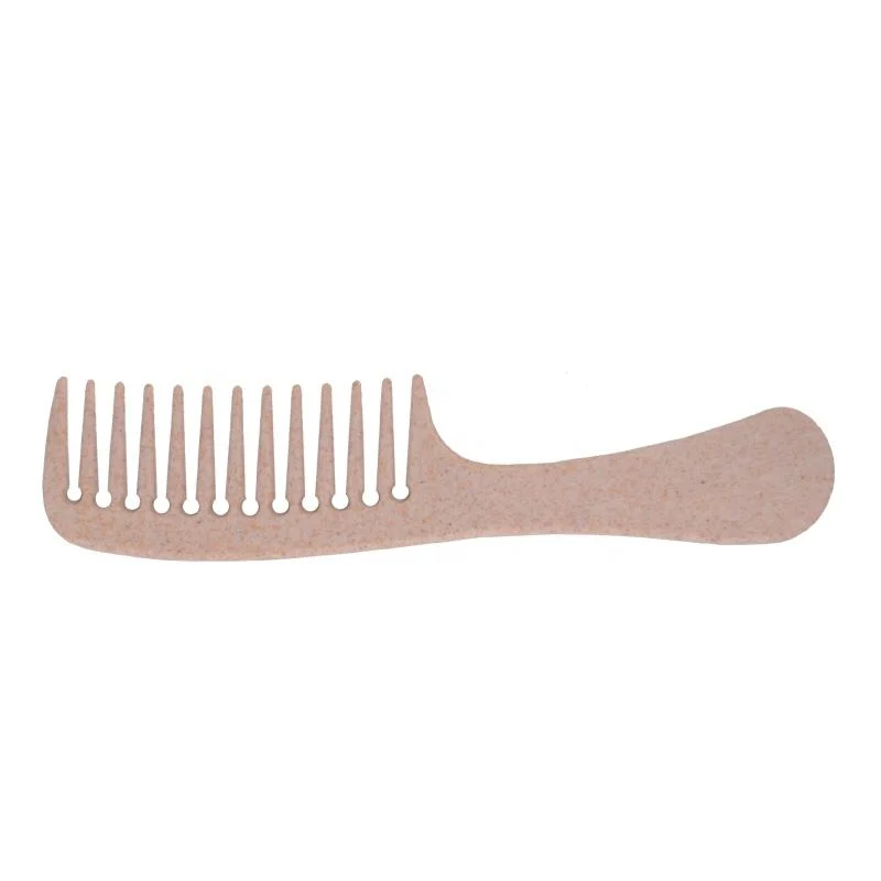 Anti Static Degradable Recyclable Material Wheat Straw Detangling Hair Comb