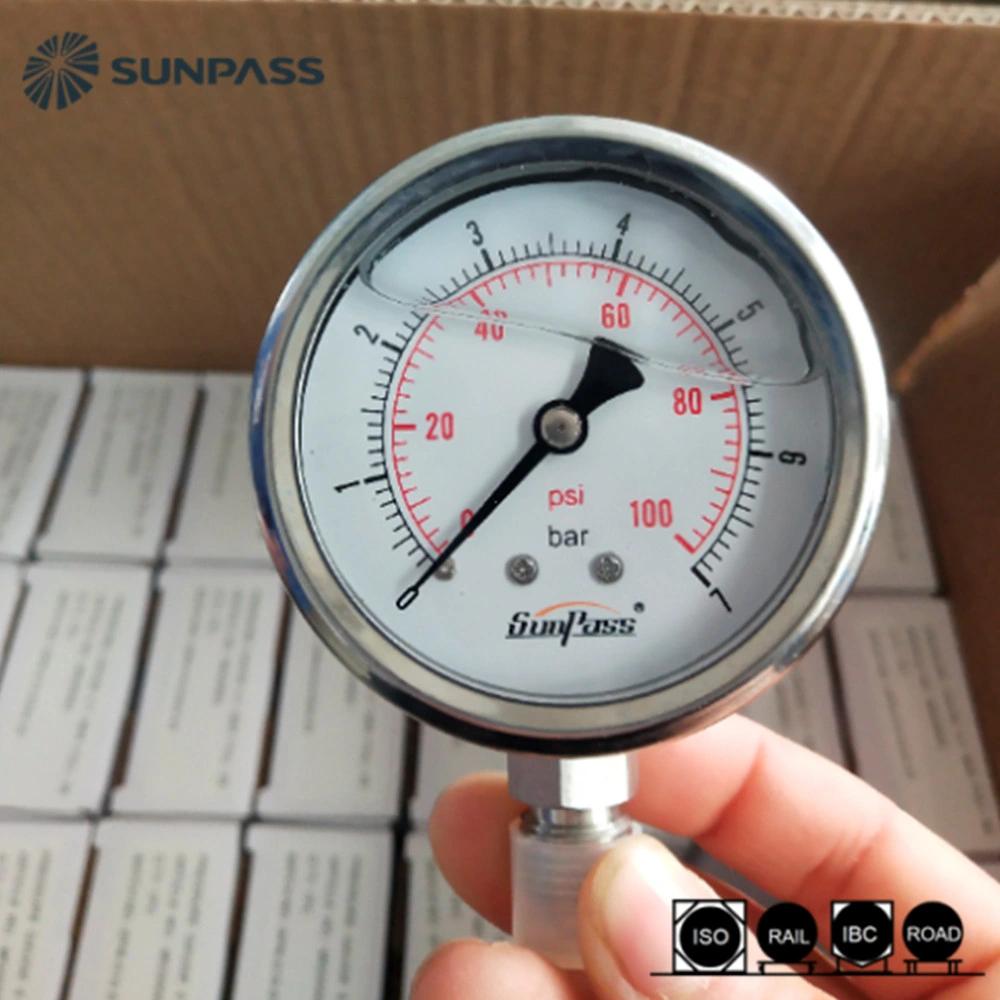 Stainless Steel General Pressure Gauges with Dial Gauge for ISO Tank Container