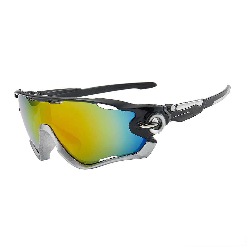 New UV400 PC Frame Mirrored Lenses Protection Cycling Sports Sunglasses for Unisex