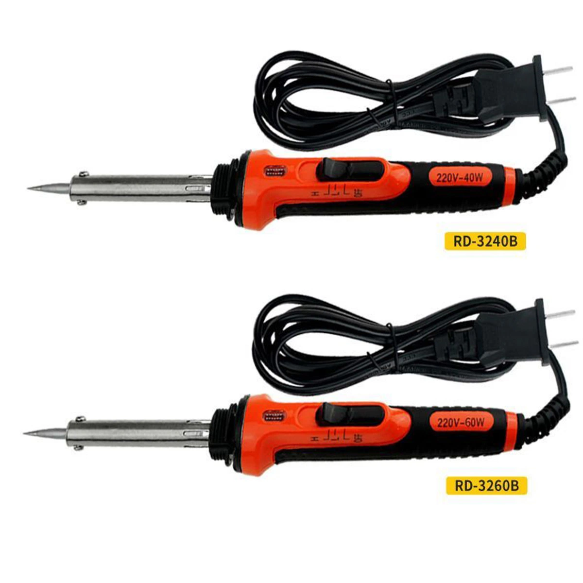 60W Adjustable Temperature LCD Digital Display Electric Soldering Iron with Lead Free Stainless Steel Tip