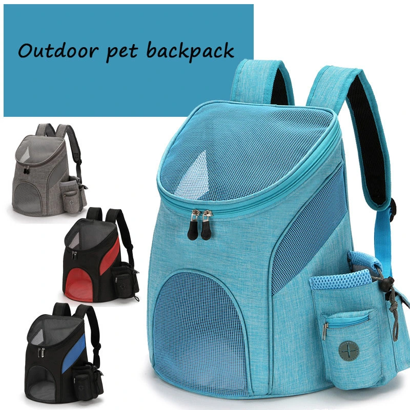 Pet Travel Bag Breathable Dogs Pet Mesh Backpack Carrier Cages Factory Direct Sell