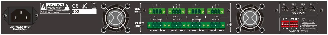 Class D Verstärker-Platine 120W Vierkanal Class D Verstärker Audio