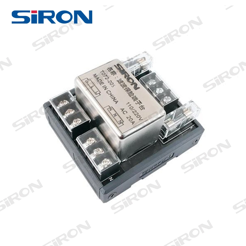 Siron T072-20s el terminal del cableado del módulo de alimentación AC Terminal de control de protección contra cortocircuitos terminal de cableado con LED