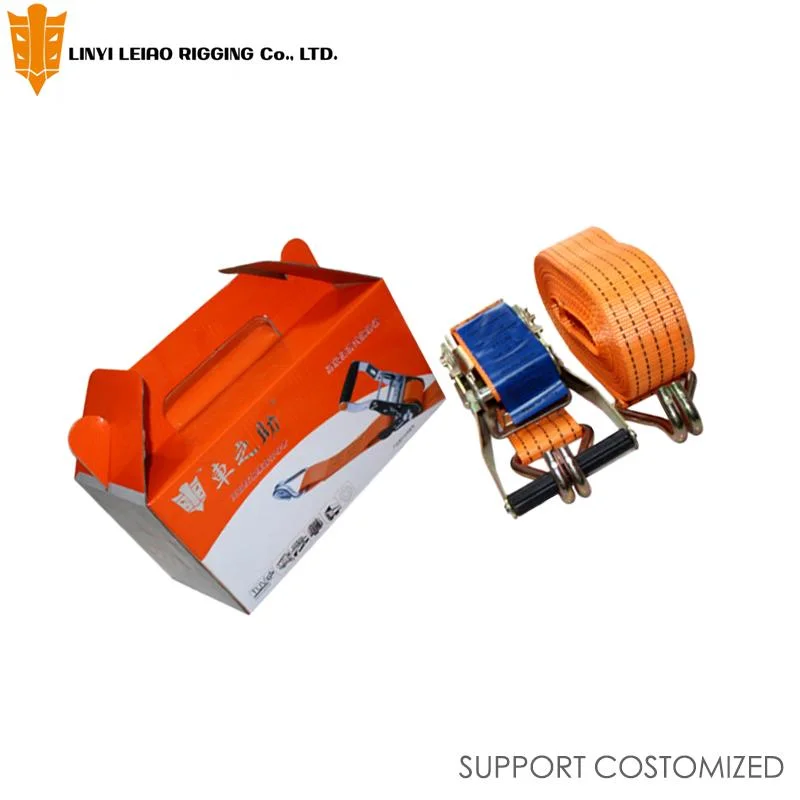 Customized ISO 9001 Approved Leo Shrink Packing, Blister Box or Bag Lashing Strap Ratchet Belt