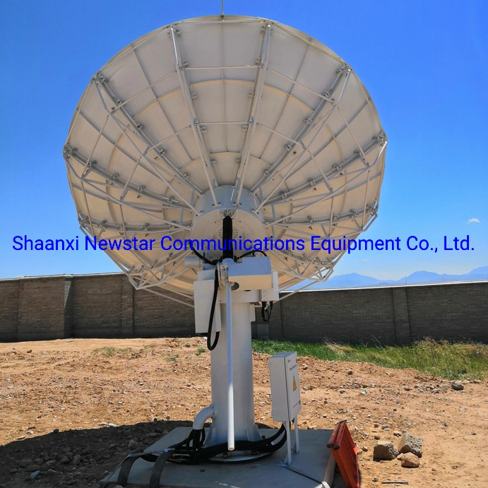 3.7m Azimuth 360degress Travel Earth Station Communication Antenna