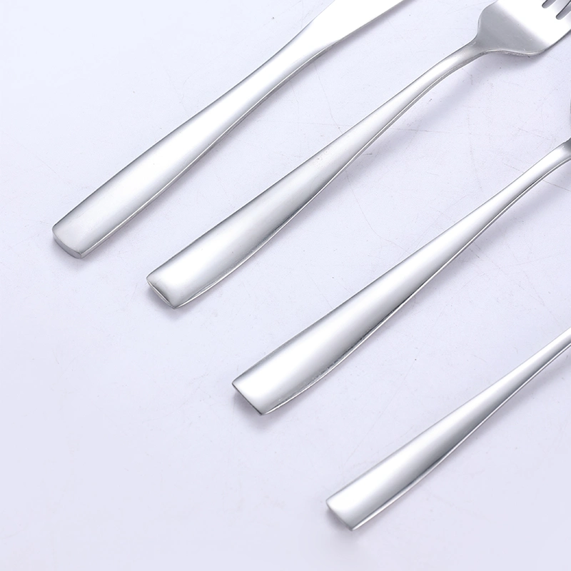 Bulk Elegant Tableware Silverware Dinnerware Cheap Cutlery Set Classic Knife Fork Spoon Stainless Steel Flatware with Mirror Polish