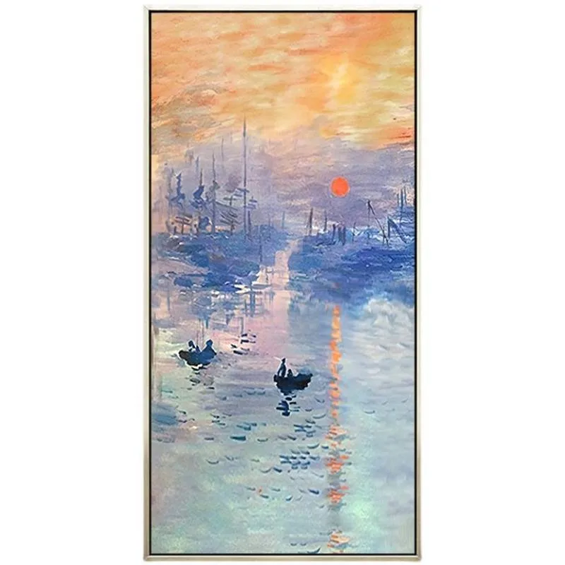 Monet paysage Hand-Painted Pure huile sur toile la pendaison de gros