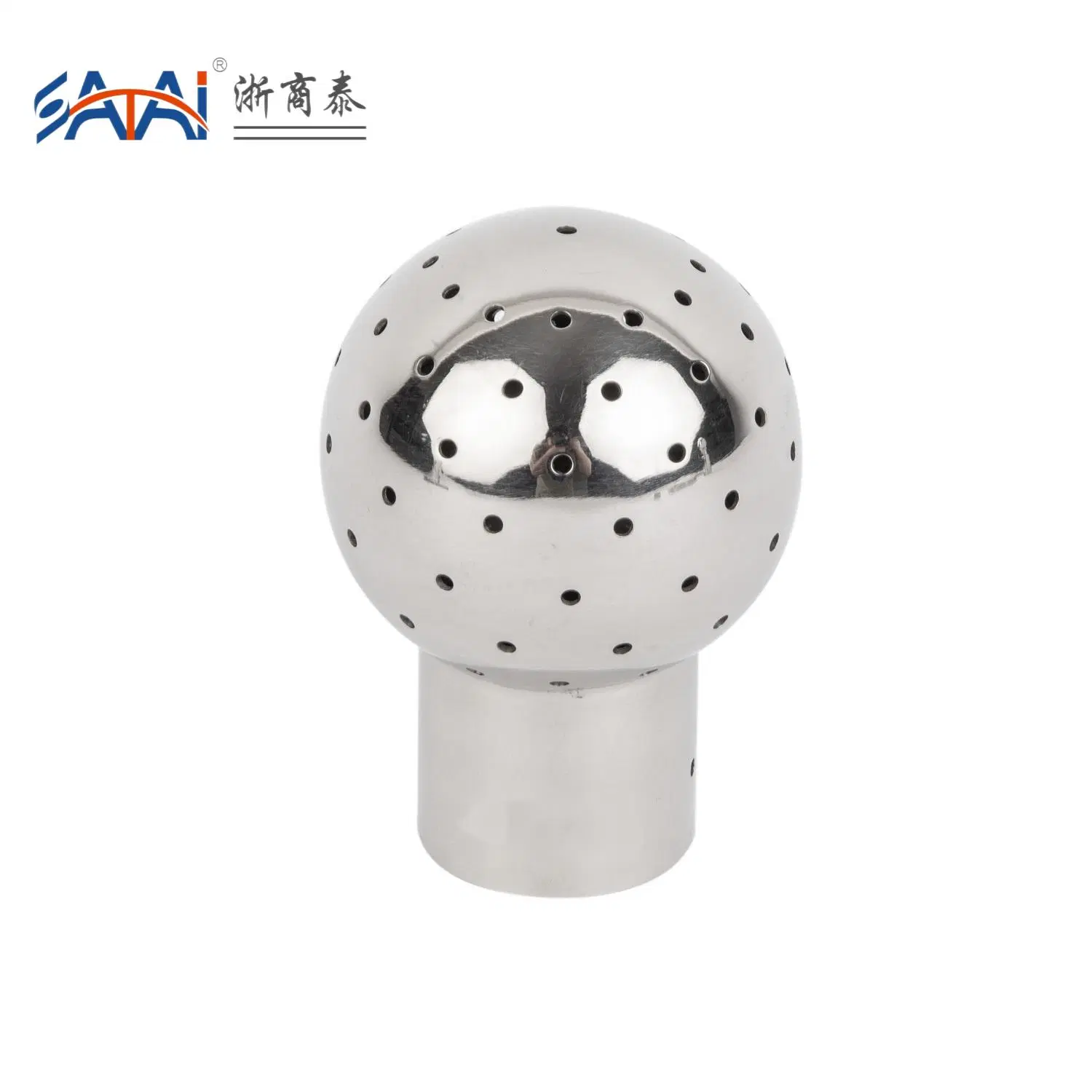 Customized Stainless Steel Sanitary Grade Fixed-Type Spray Cleaning Ball