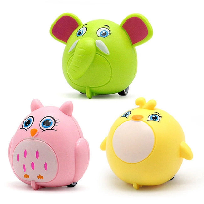 Cartoon Pull Back Small Animal Car Toy Small Gift Elephant Penguin Owl Cute Animals Toys Set Pull Back Cars