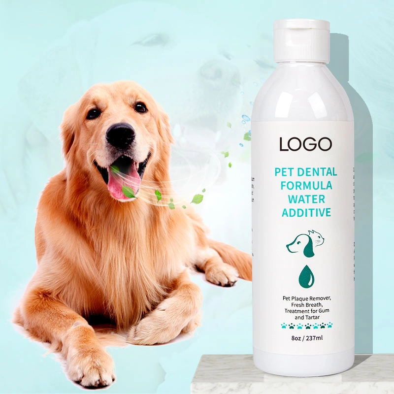 Fórmula de tratamiento más vendida agua Perro aliento Cuidado de Freshener mascota Tratamiento dental