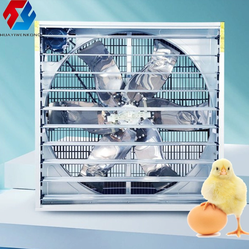 Swung Drop Hammer Ventilation Exhaust Fan Axial Flow Fans Window Shutter Type for Animal Husbandry Equipment Chicken Pig House