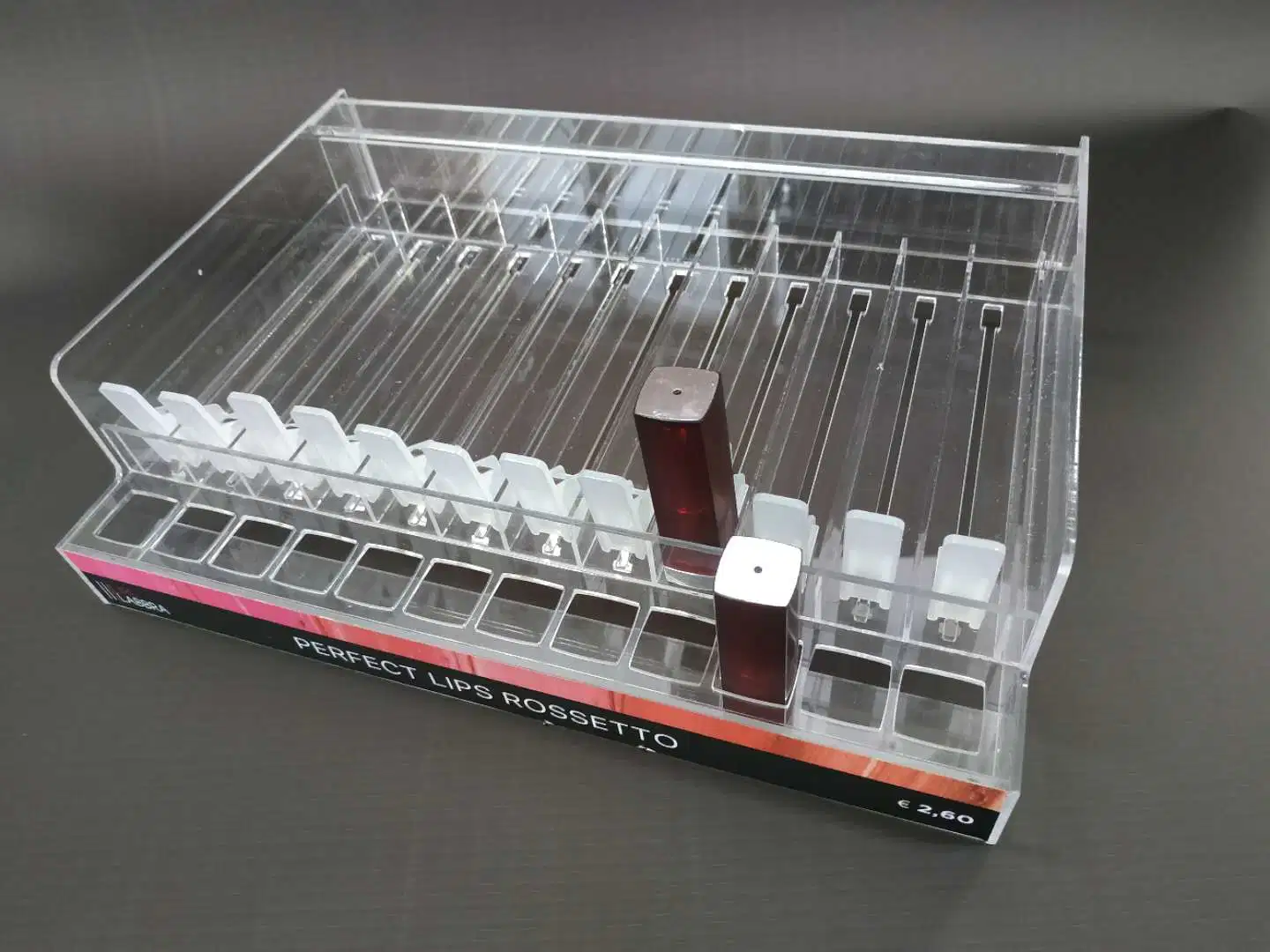 POS Lip Sticks Acrylic Display Box Cosmetic Retail Box for Stores