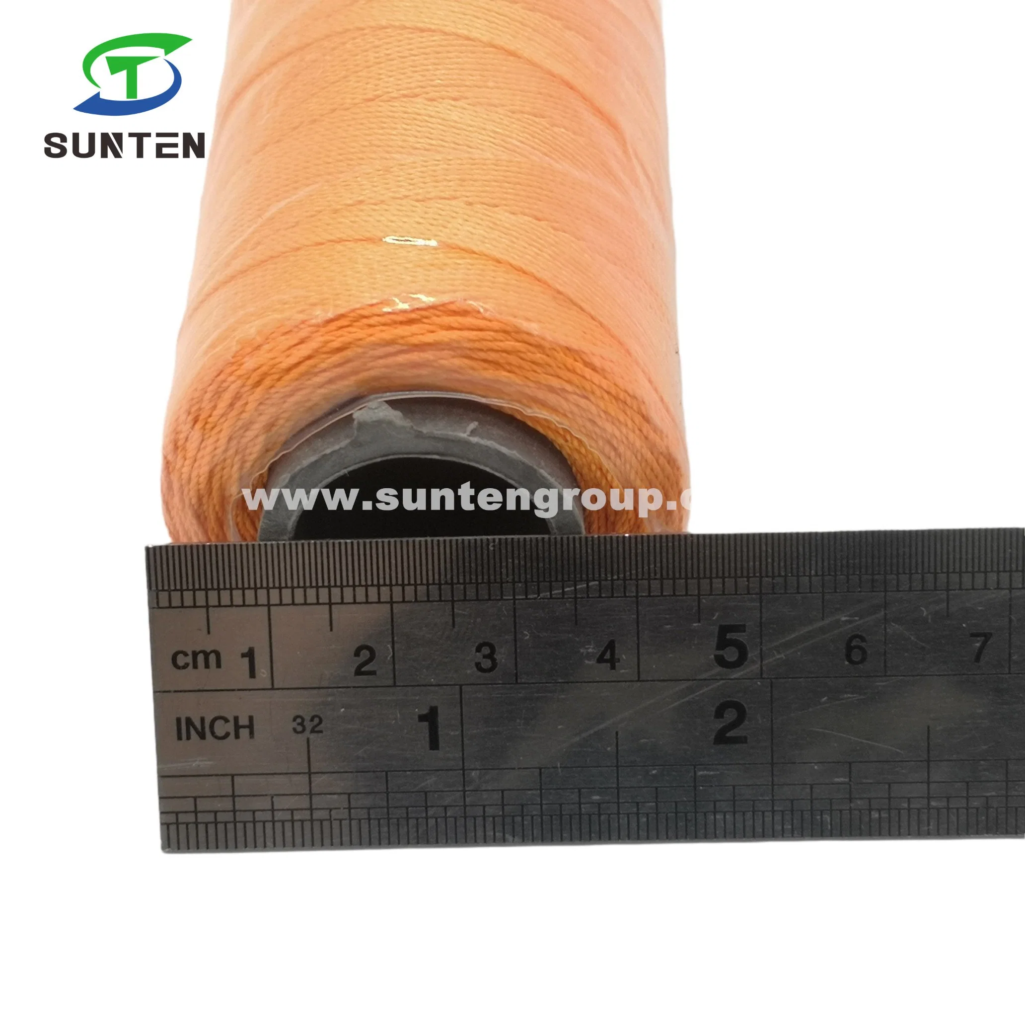 Orange High Tenacity PE/PP/Polyester/Nylon Plastic Twisted/Braided/Braid/Baler/Thread/Packing Line/Fishing Net Twine (210D/380D) by Spool/Reel/Bobbin/Hank