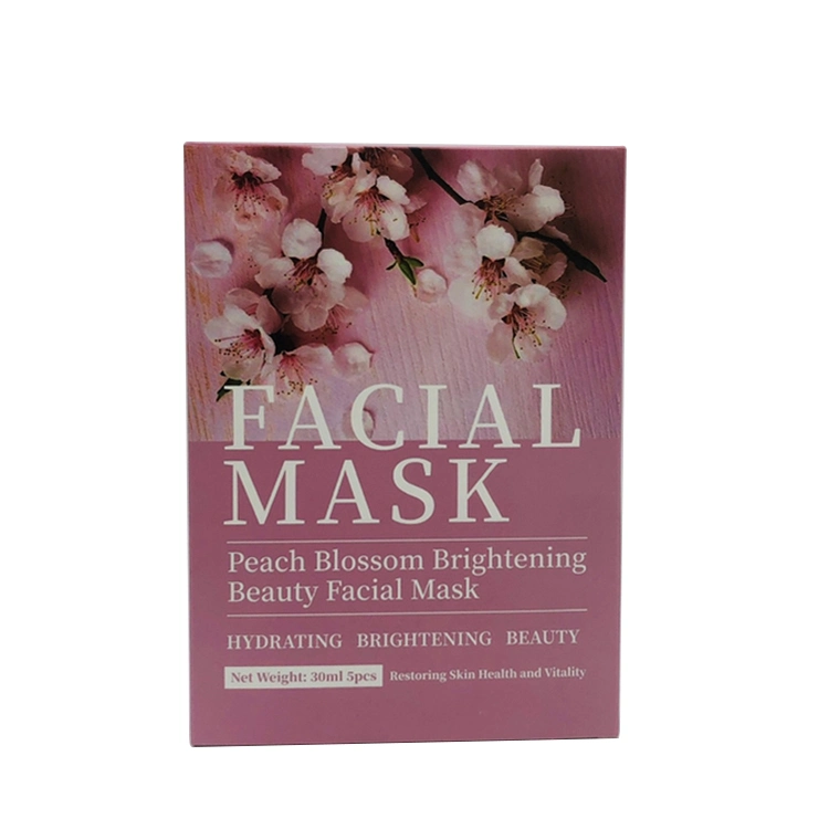 Skin Care Whitening Moisturizing Beauty Peach Flower Face Care Sheet Mask for Women