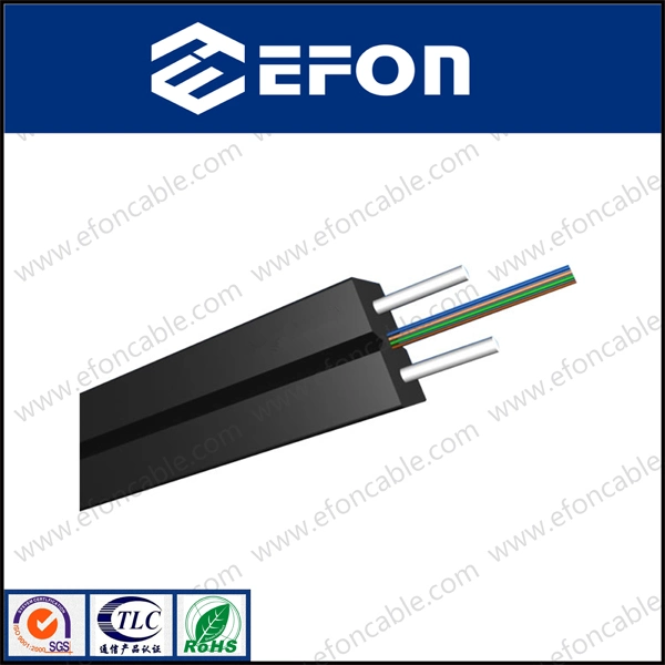 Single Mode FTTH Indoor Flat Drop Cable Fiber Optical Manufacturer