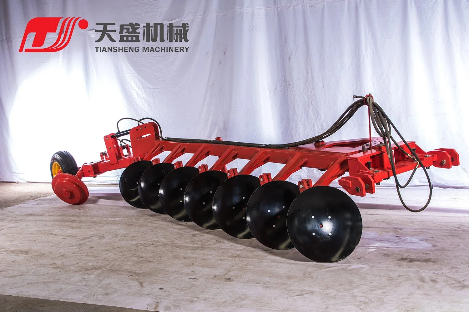 Agricultural Machinery Dry Land Wasteland Tractor Linkage 7seven Blades Hydraulic Heavy Duty Disc Plow Plough