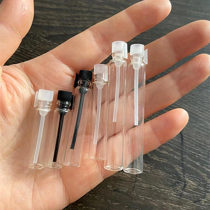 Free Sample 5ml 10ml Portable Transparent Perfume Cosmetic Plastic Spray Bottle Glass with Cap