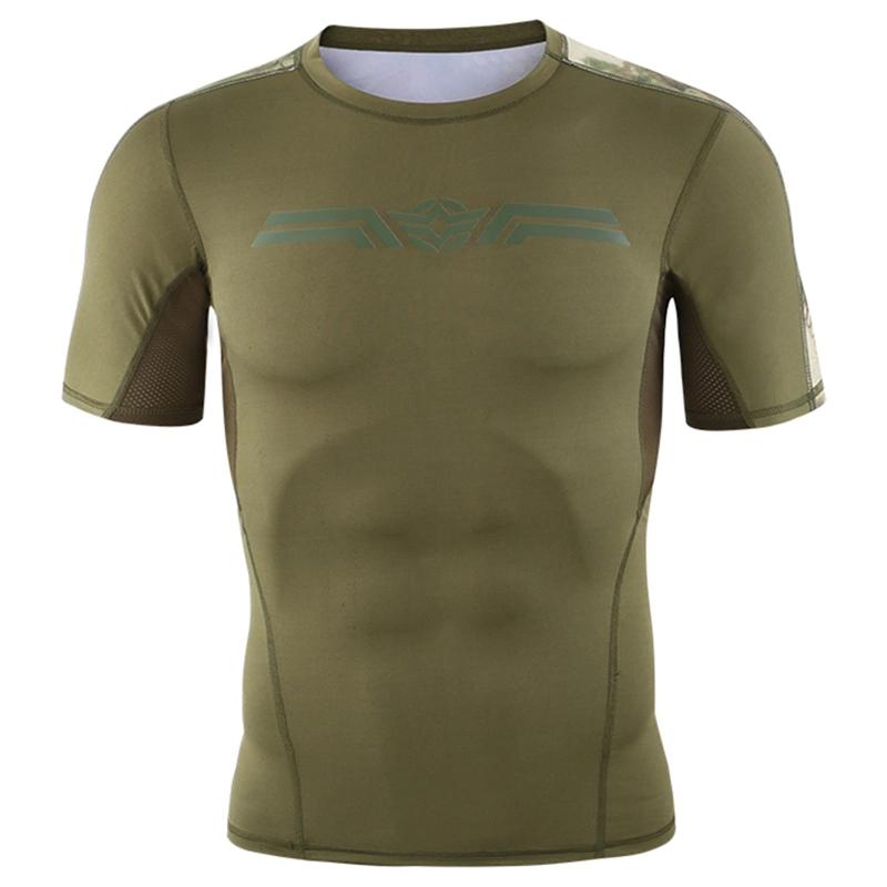 Esdy Assault Quick-Dry T-Shirt Soldier Tactics Tarnmuster Kurze Ärmel