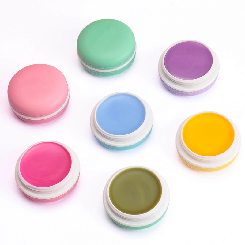 Logotipo personalizado Organic Macaron Lip Balm Set for Kids hidratante de etiqueta privada orgánicos lindo Lip Balm Set