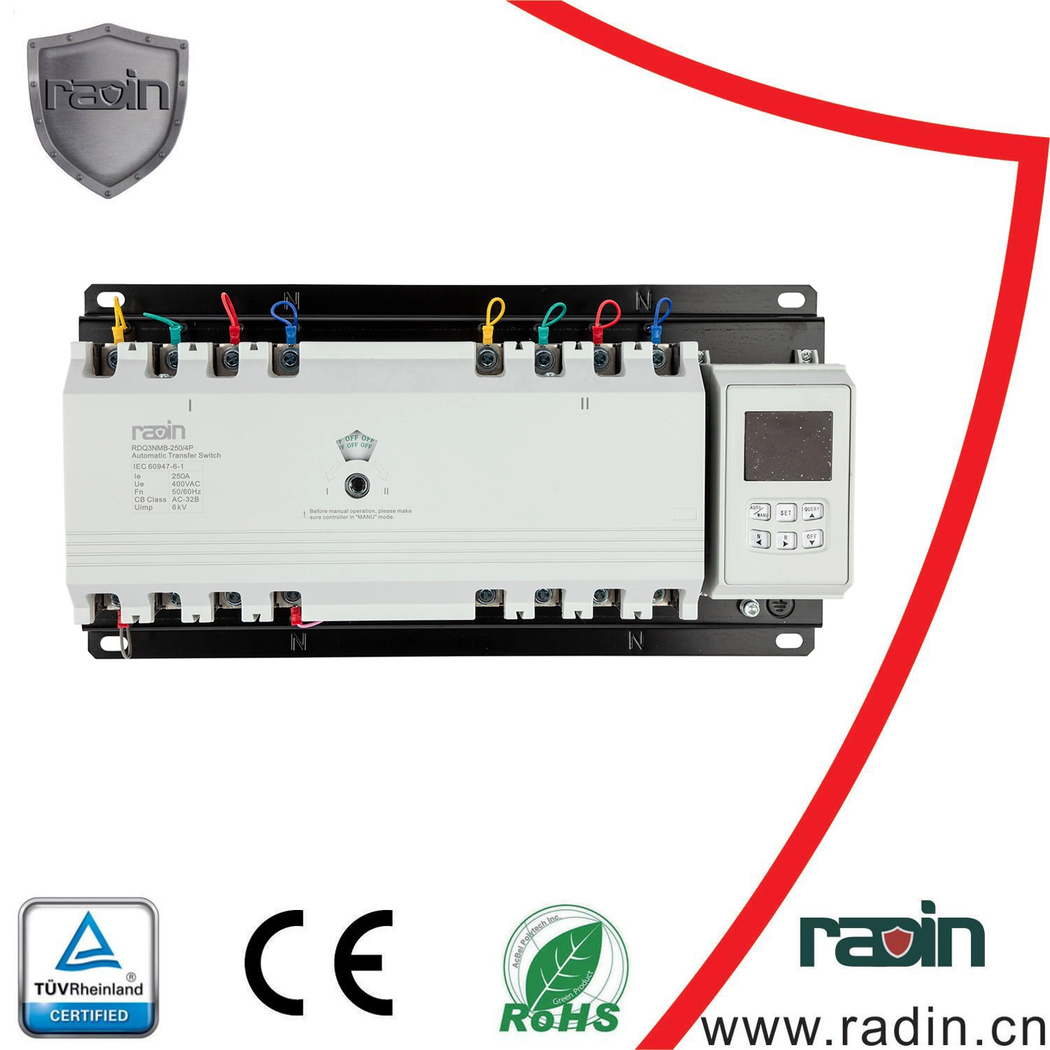 Двухканальный автоматический переключатель передачи питания серии Rdq3NMB, автоматический переключатель устройства смены образцов типа CB