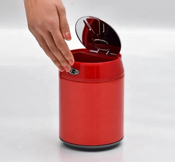 Mini Automatic Trash Can Touchless 1.5liters Sensor Infrared Motion Stainless Steel Office