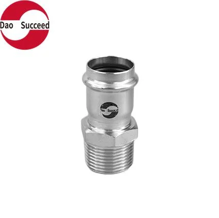 Wholesale SUS304/316L V Profile Stainless Steel Pipe Fitting Male Adapter