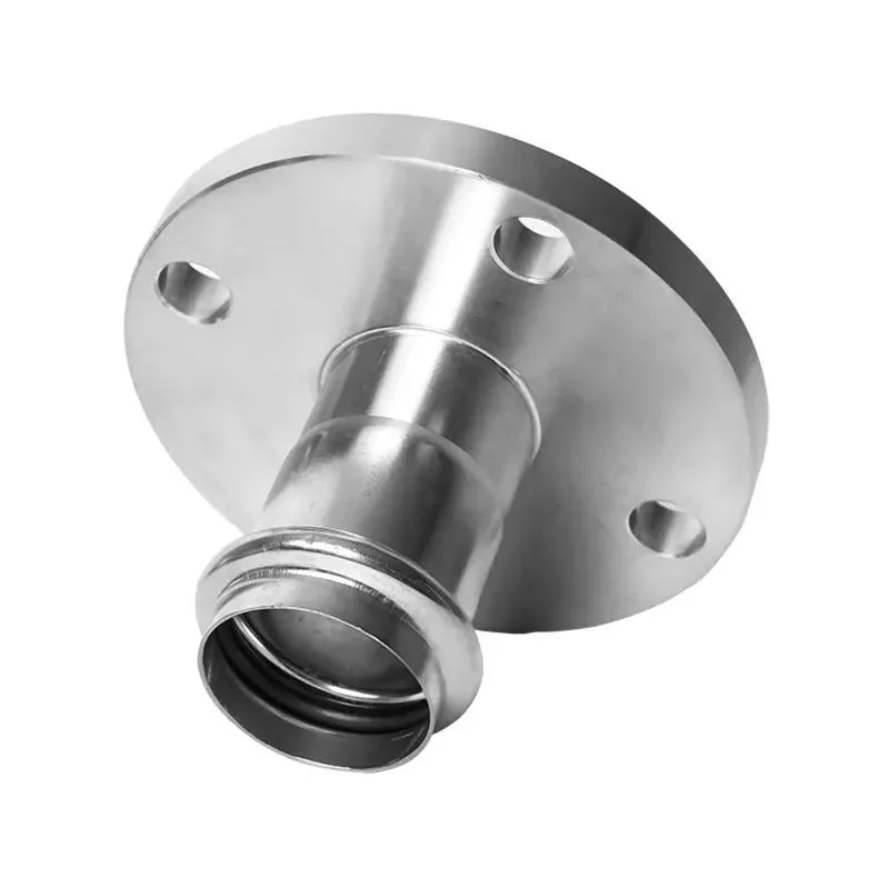 Pressfittings V-Contour Flange Coupling with Pressing Stainless Steel Pipe