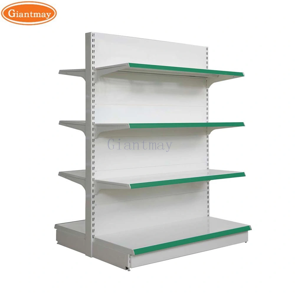 Giantmay Double Sides Gondola Display Rack for Store Steel Supermarket Shelves