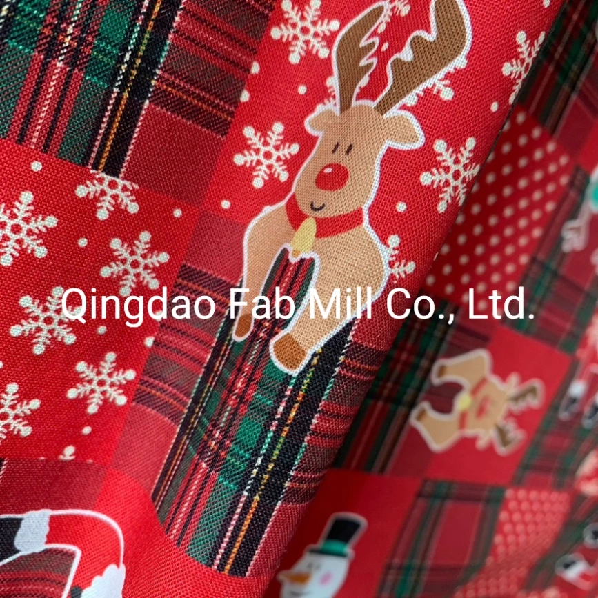 Digital Printed Cotton Fabric for Patchwork and Quilt Christmas Season