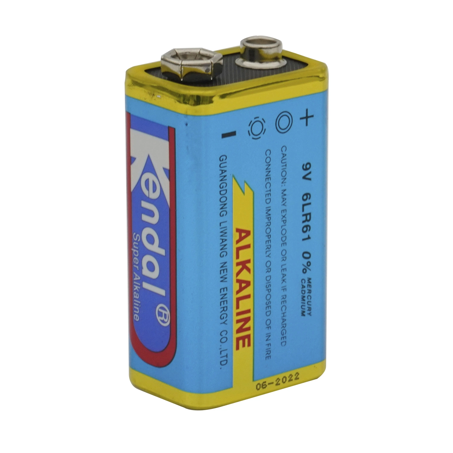 6lr61 9V Alkaline Battery RoHS Certificated with High Capacity