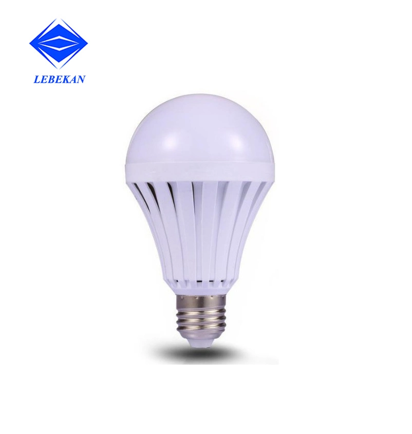for Home Rechargeable Factory Sale 7W 9W 12W 15W Bulb Lights 6500K E27 B22 Battery Back up Auto Charge LED Emergency Lamp
