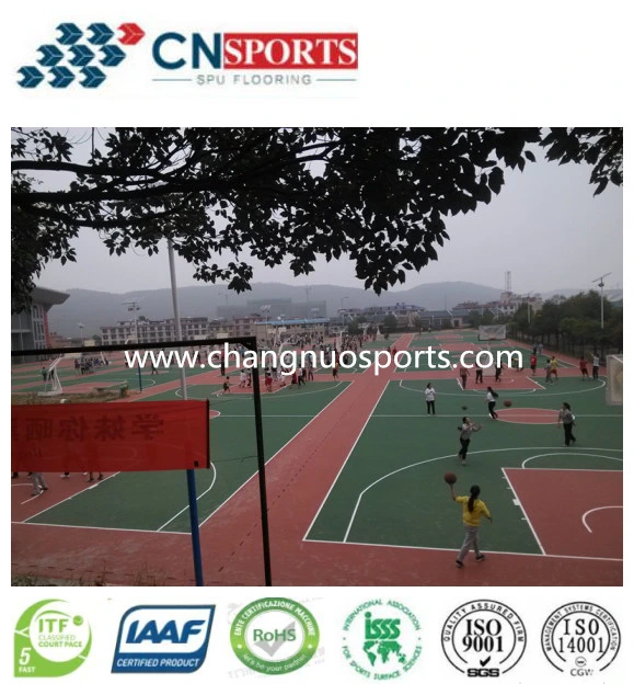 Multi Purpose Spu Rubber Sports Flooring for Ball Game Court Flooring Surfacing