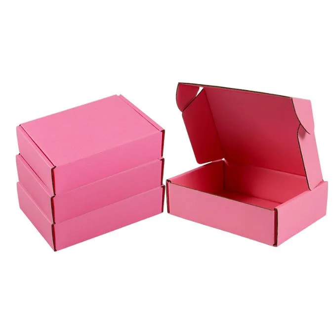 Custom Full Color Printing Foldable Tuck Front Roll End Carton Paper Cardboard Clothing Shoe Packaging Corrugated Mailing Box