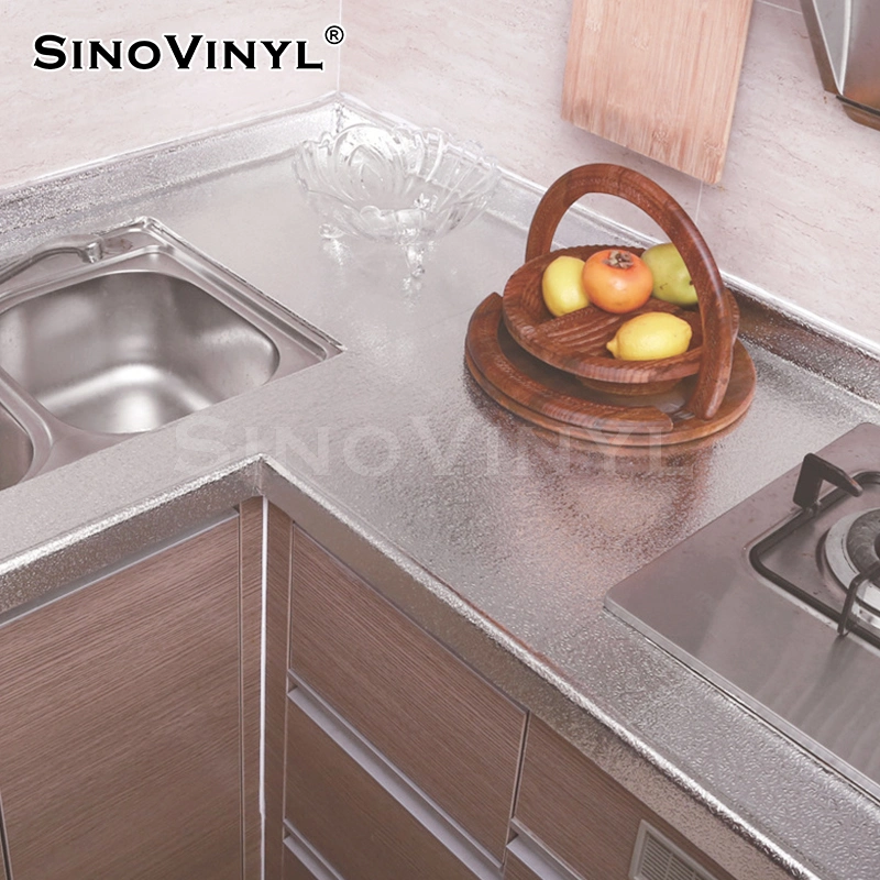 SINOVINYL PVC Material Self-adhesive Easy Application Kitchen Vinyl Wrap