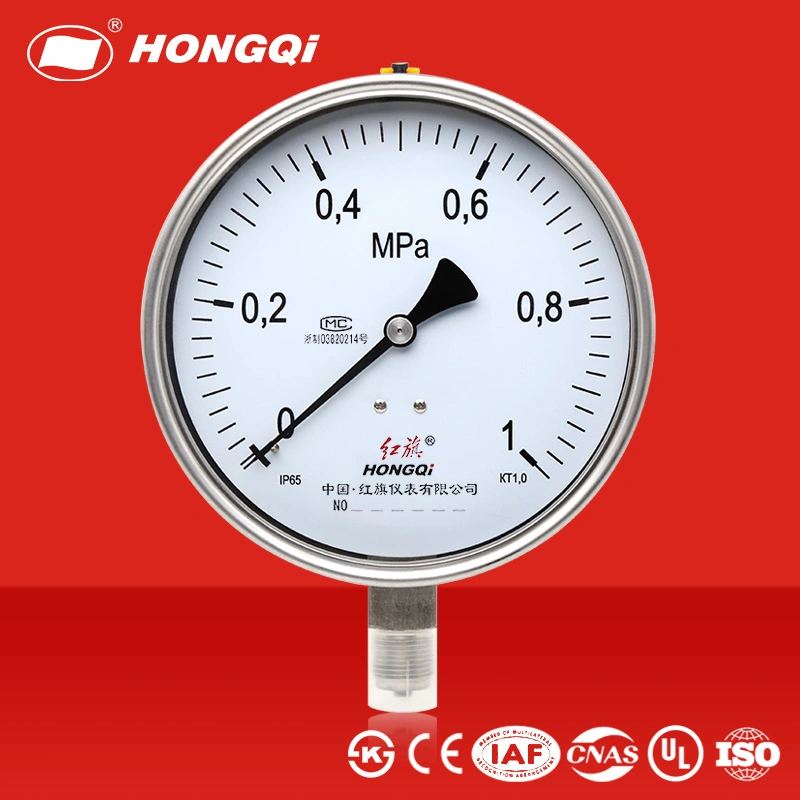 6" Full Stainless Steel Oil Filled Pressure Gauge Manometer Air Oil Water Vacuum Pressure Gauge Meter