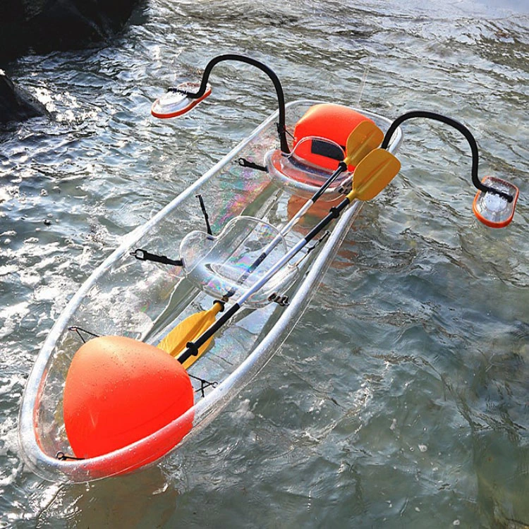 2019 Venta caliente persona doble transparente Canoa Kayak