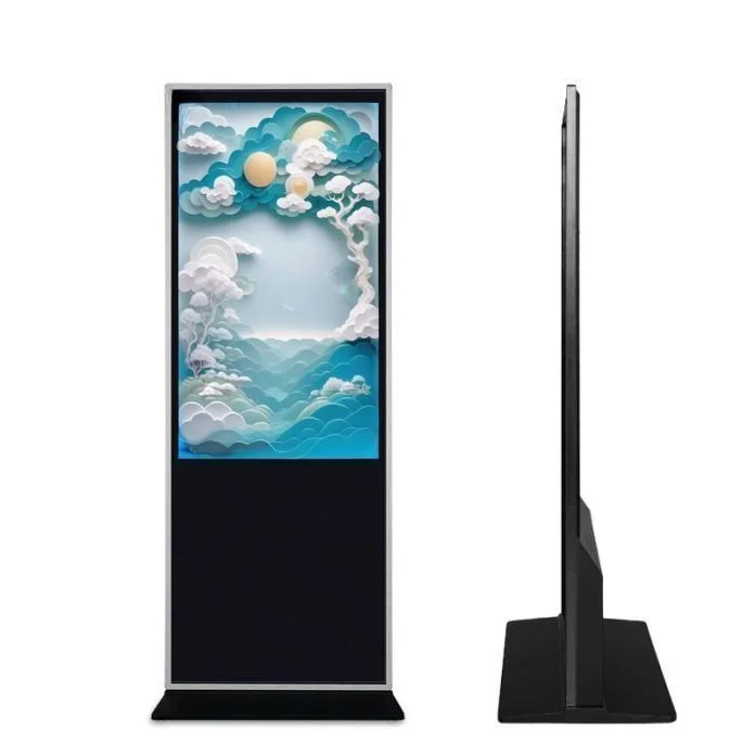 Indoor Video Player 60 Inch Floor Standing LCD Digital Signage Advertising Display