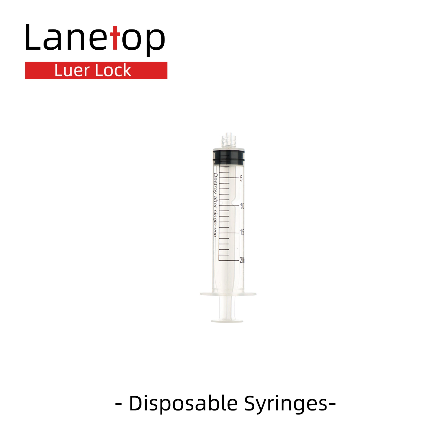 20ml seringue luer-lock en plastique jetables