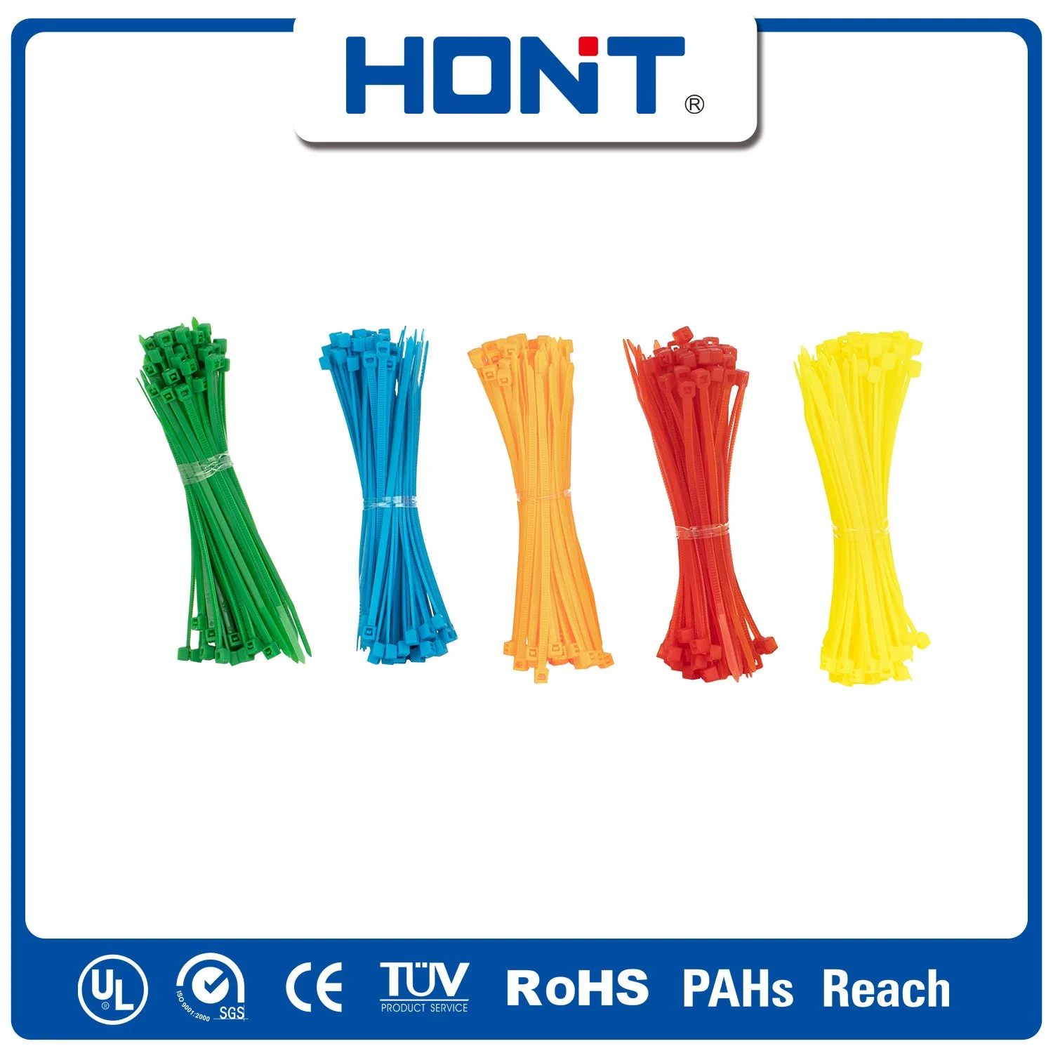 Cable Tie 8" 50lb UV Natural Blue Green Red Yellow Cable Accessories