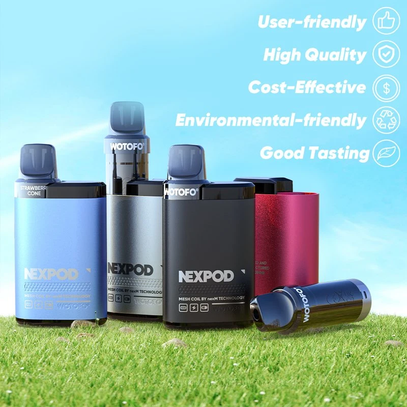 Meilleures ventes 3 marque Pod Vape de nicotine Wotofo NexPod 3500 4000 Puffs Bar Packwoods cigarette électronique avec Pod de rechange